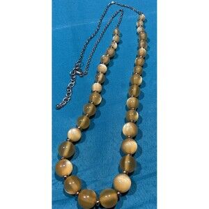 Vintage Moonglow Necklace 17” Long Lobster Claw Adjustable Clasp